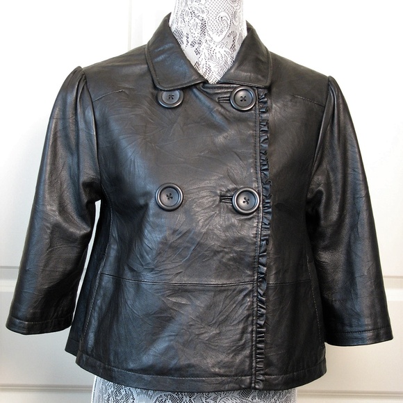 Joe's Jeans Jackets & Blazers - Joe's Jeans Double Breasted Leather Jacket S